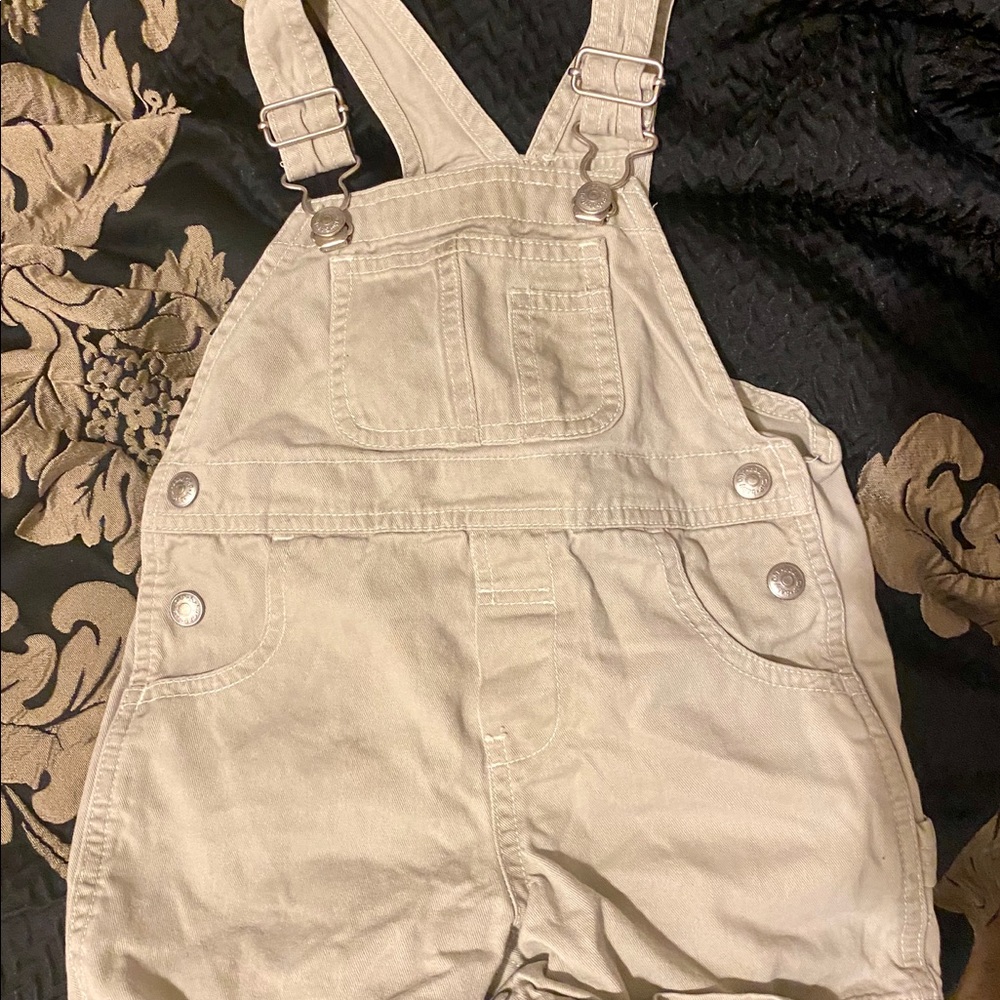 Baby Boy Khaki Overall shorts